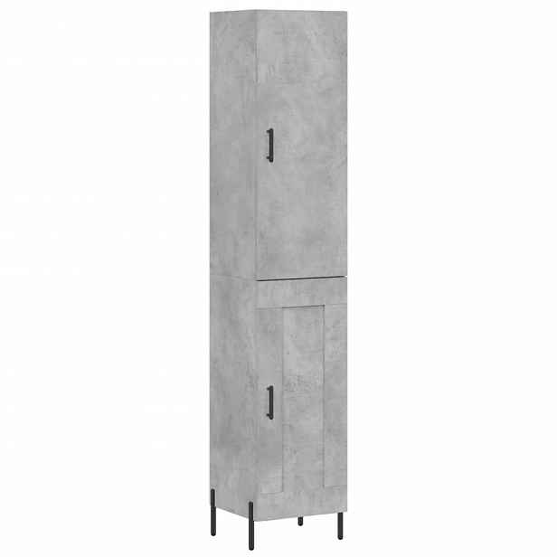 vidaXL Skříň highboard betonově šedá 34,5x34x180 cm kompozitní dřevo