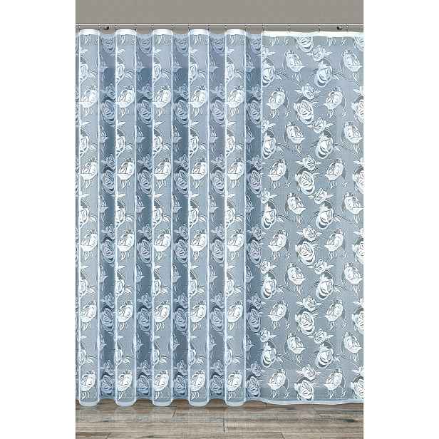 Mg Záclona žakár 35649 Bílá 350x250 cm hotová obšitá Bt M