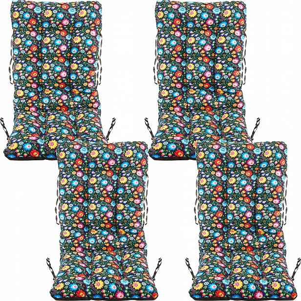Polštář na židli lehátko křeslo 48x48x75 Folk 4ks