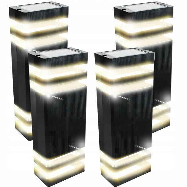 4x Vodotěsná venkovní lampa na zeď Nástěnné svítidlo na terasu Fasádu domu