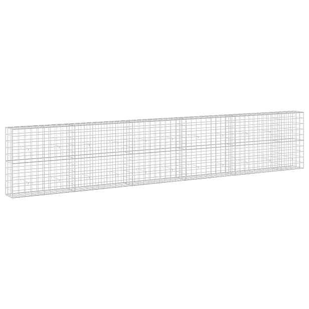 vidaXL Gabion s drátem 3,5 mm a síťkou 10x10 cm 550x30x100 cm