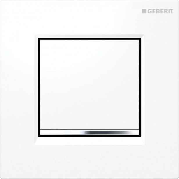 Geberit - Ovládání splachování pisoáru, bílá/lesklý chrom 116.017.KJ.1
