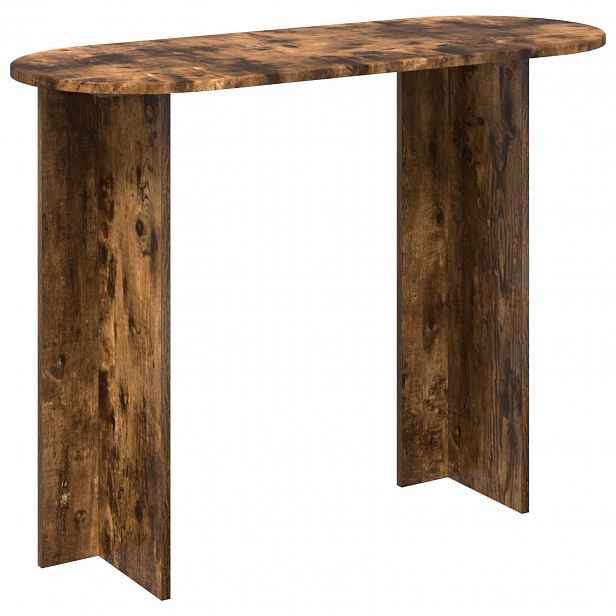 vidaXL Konzolový stolek Kouřový dub 100 x 39,5 x 75 cm