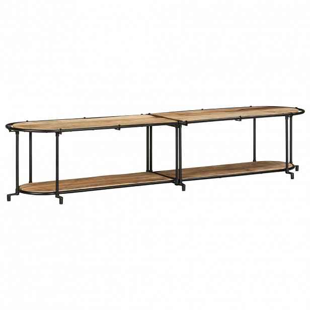 vidaXL TV stolek 200 x 42 x 40 cm masivní hrubé mangovníkové dřevo