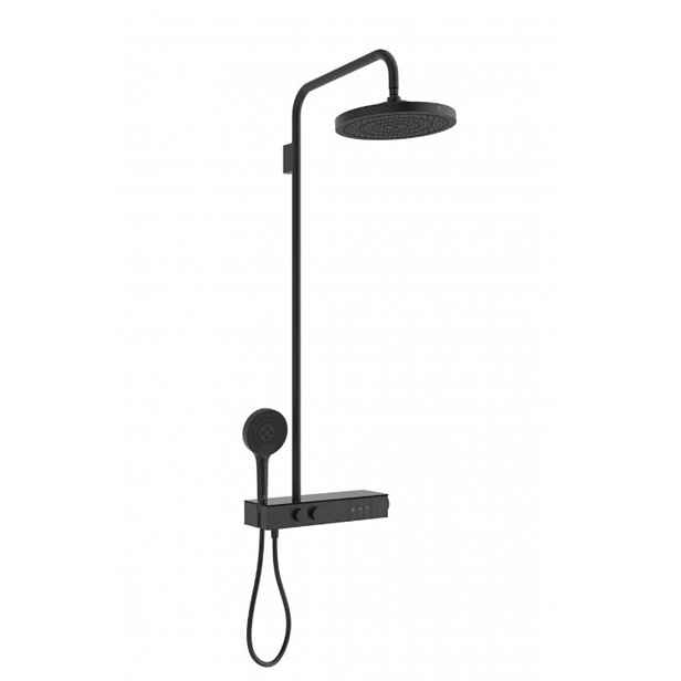 Ideal Standard Ceratherm Solos - Sprchový set s termostatem, průměr 30 cm, 3 proudy, hedvábná černá A7882XG