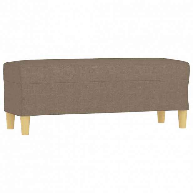 vidaXL Lavice taupe 100 x 35 x 41 cm textil