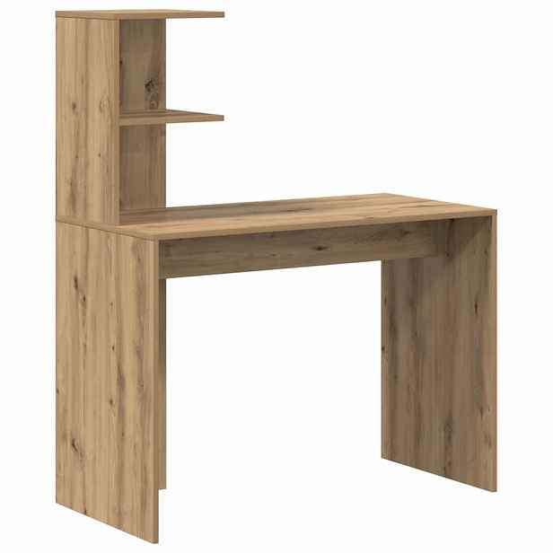 vidaXL Stůl Artisanový dub 102 x 50 x 124 cm Kompozitní dřevo