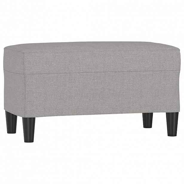 vidaXL Lavice světle šedá 70 x 35 x 41 cm textil