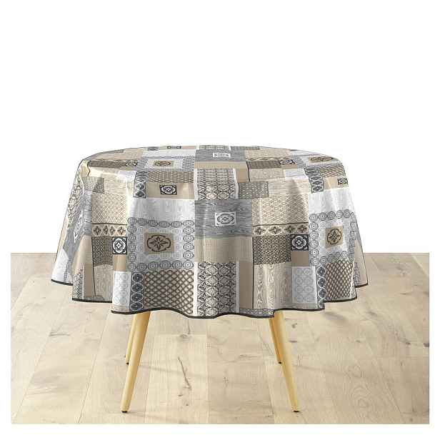 Omyvatelný ubrus z PVC ø 160 cm Costa – douceur d'intérieur