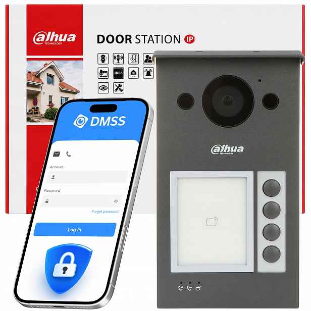 Panelová bránová stanice PoE Dahua VTO3311Q-WP WiFi 2Mpx s čtečkou Mifare