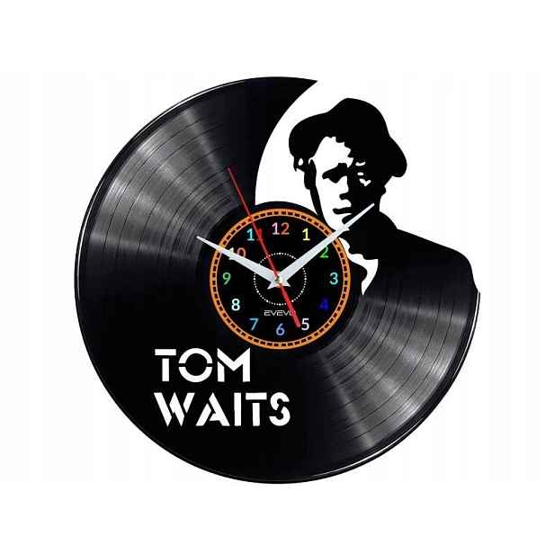 Tom Waits Dárek Originální dekorace do domu Hodiny z vinylové desky