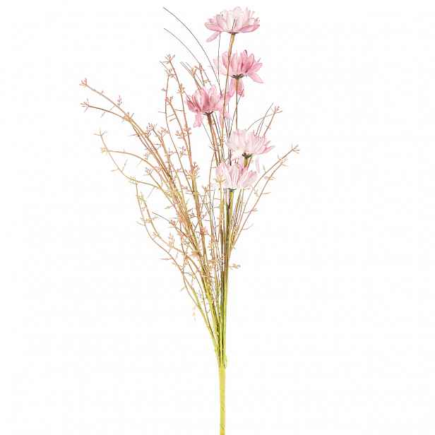 Umělé luční květy 50 cm, starorůžová