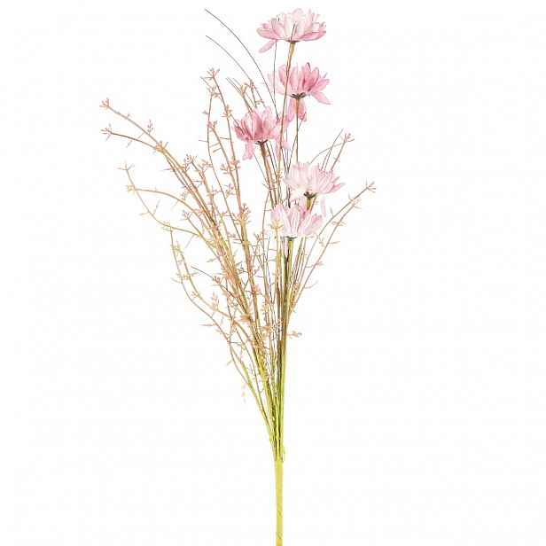 Umělé luční květy 50 cm, starorůžová