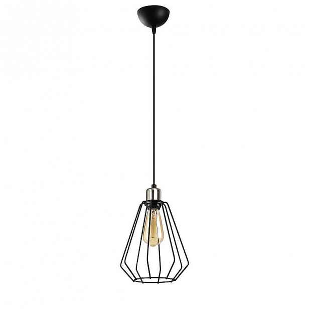 Černé kovové závěsné svítidlo Opviq lights Mando