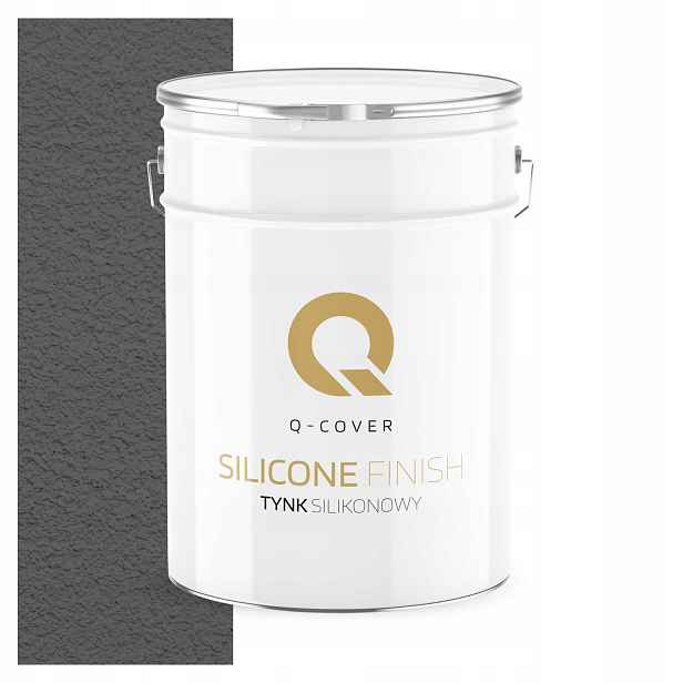 Fasádní Silikonová Omítka Šedá Tmavá 15 Kg Beránek Granulace 1.0 mm F276