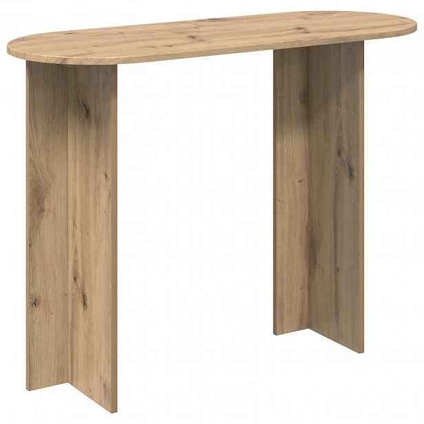 vidaXL Konzolový stolek Dub artisan 100 x 39,5 x 75 cm