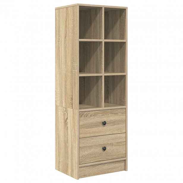 vidaXL Vysoký bufet se zásuvkou Sonoma dub 45,5 x 34 x 127 cm