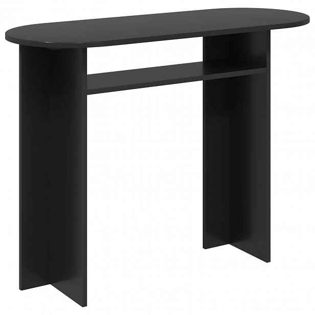 vidaXL Konzolový stolek Černý dub 100 x 39,5 x 75 cm Kompozitní dřevo