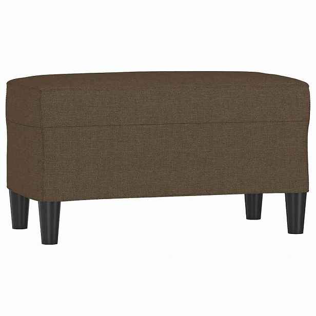 vidaXL Lavice hnědá 70 x 35 x 41 cm textil