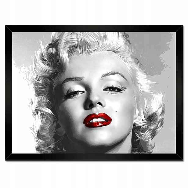 Plakáty v rámu 40x30 Monroe Červené rty