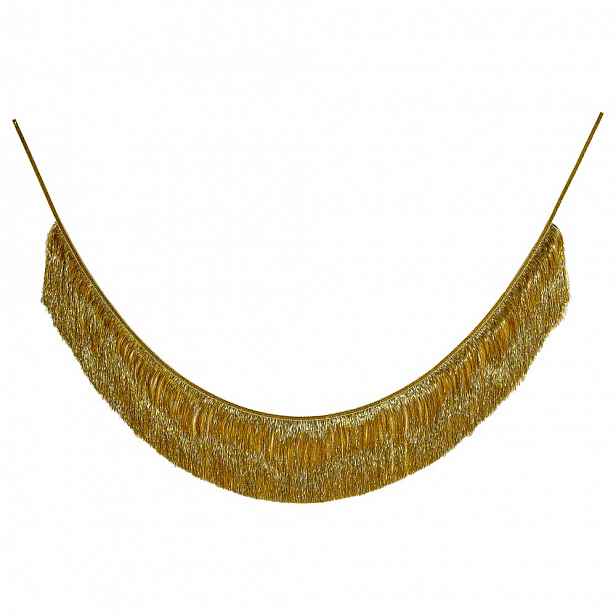 Butlers BANNER DAY Girlanda z třásní 2 m - zlatá