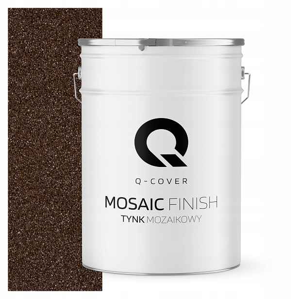 Dekorativní Mozaiková Omítka Mozaika Trvanlivá 25 Kg Odolná, Hnědá Tmavá M95