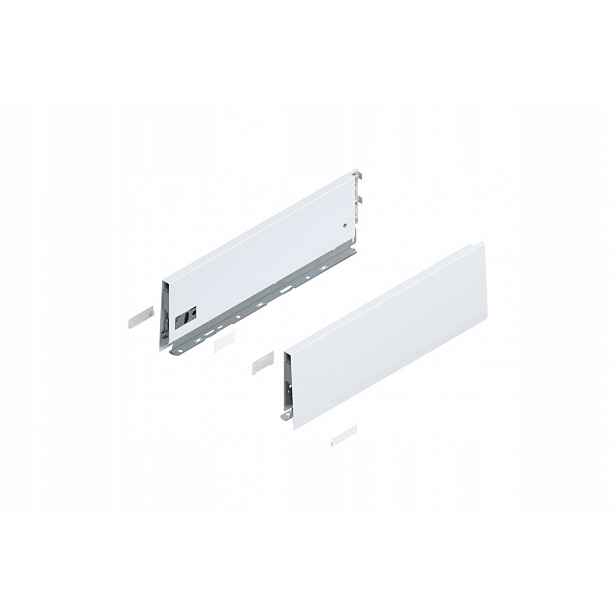 Blum 470K4002S Boční část Merivobox, výška K (129 mm) 400 mm, hedvábně bílá