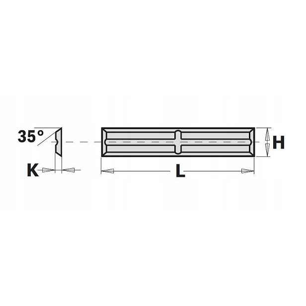 Cmt 250554 Hm deska 50,0x5,5x1,1MM 10 Ks 250554
