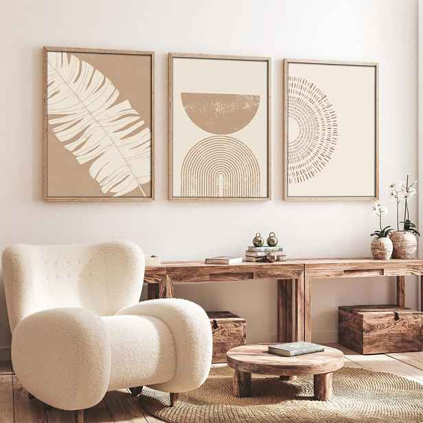 Dekorativní rámovaný obraz z MDF (3 kusy) Huhu259 - 50 x 70