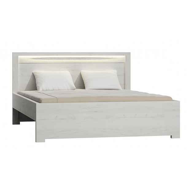 Postel 160x200 SWED S19, jasan bílý