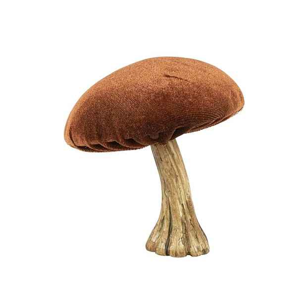 Sametová dekorace měděná houba Mushroom - 10*10*10cm Mars & More
