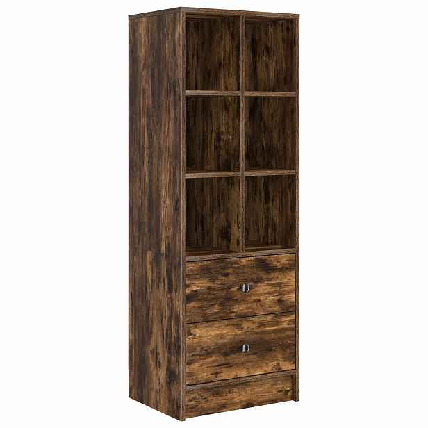 vidaXL Vysoký bufet se zásuvkou Kouřový dub 45,5 x 34 x 127 cm