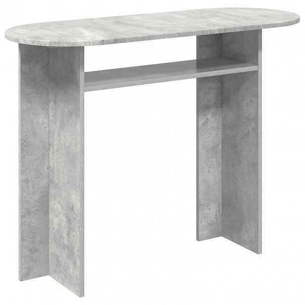 vidaXL Konzolový stolek Betonově šedá 100 x 39,5 x 75 cm