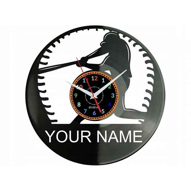 Baseball Váš Název Nápad na Dárek Nástěnná Dekorace z vinylové desky