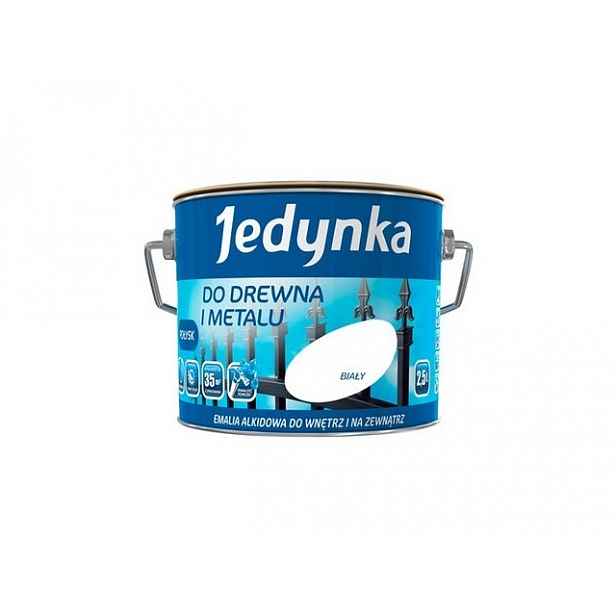 Jedynka barva na dřevo z kovu a betonu 10 l, bílý lesk