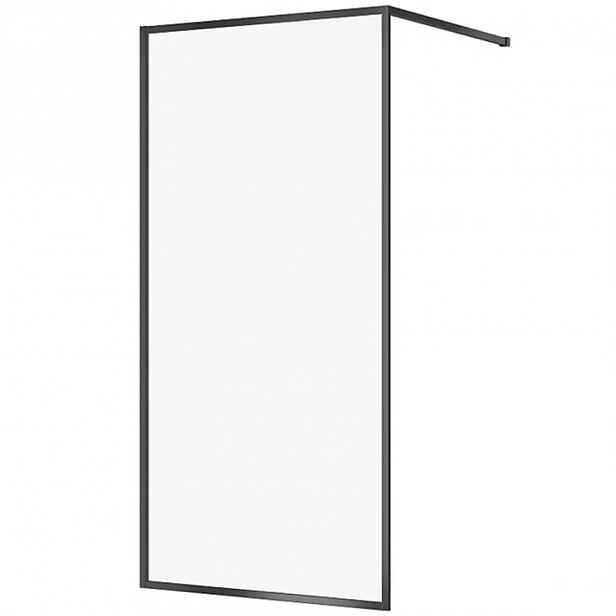 Sprchová zástěna WALK-IN Larga 100x200 černý profil