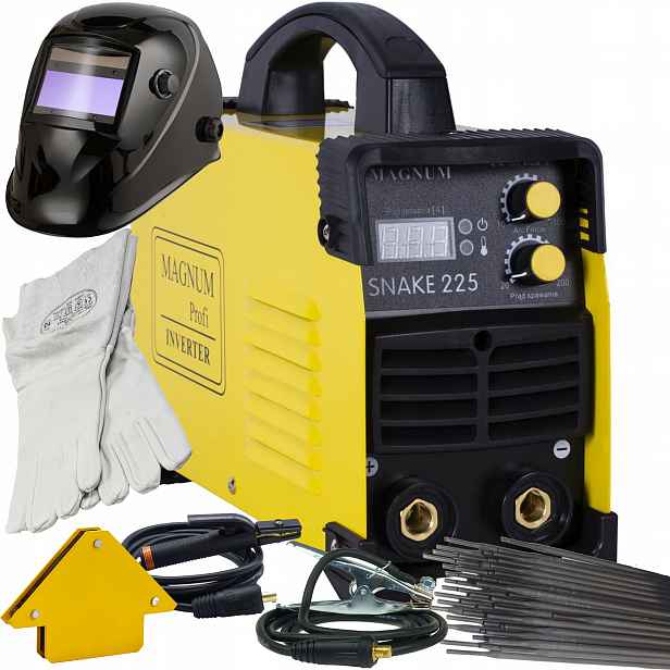 Svařovací stroj Magnum Snake 225 Mma Igbt Arc Force 200A 230V 60% SET1