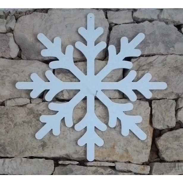 Vánoční ozdoba vločka Wega, plast 65 cm