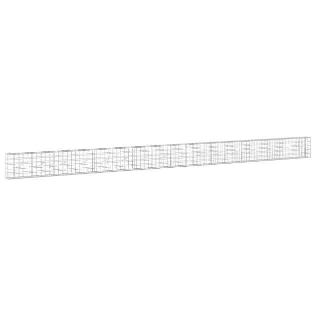 vidaXL Gabion s drátem 3,5 mm a síťkou 10x10 cm 800x20x50 cm