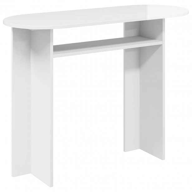 vidaXL Konzolový stolek Bílá s vysokým leskem 100 x 39,5 x 75 cm