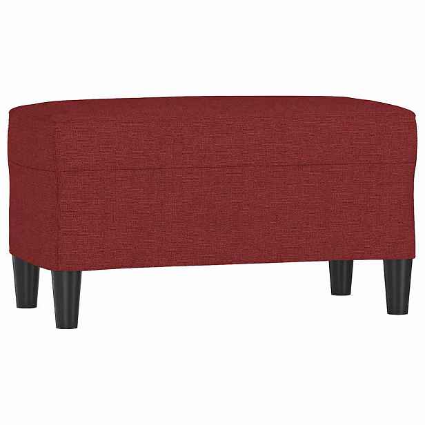 vidaXL Lavice vínová 70x35x41 cm textil