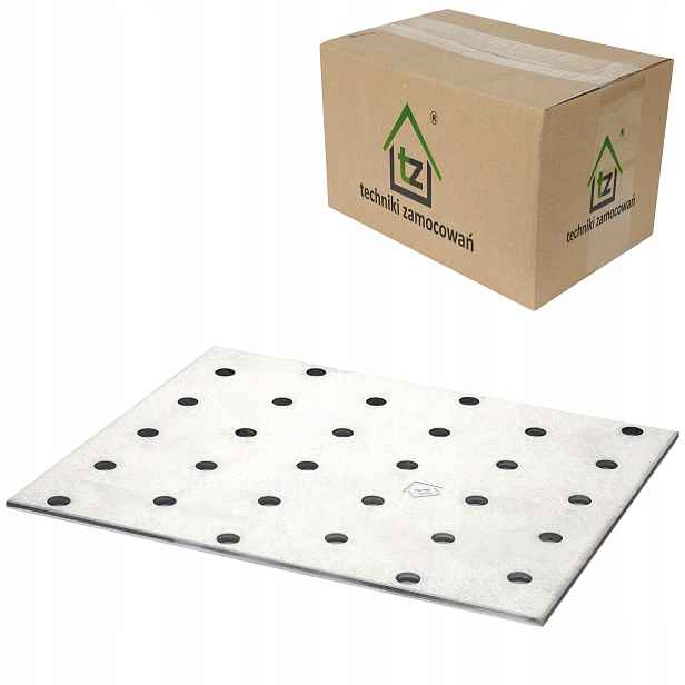 Děrované destičky 100x120 x 2 mm 50 ks Tesařské spojky ploché PP43