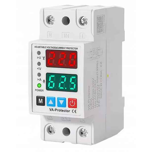 Regulovatelný proudový spínač ZS3-VA 40A 230V s ochranou proti přepětí