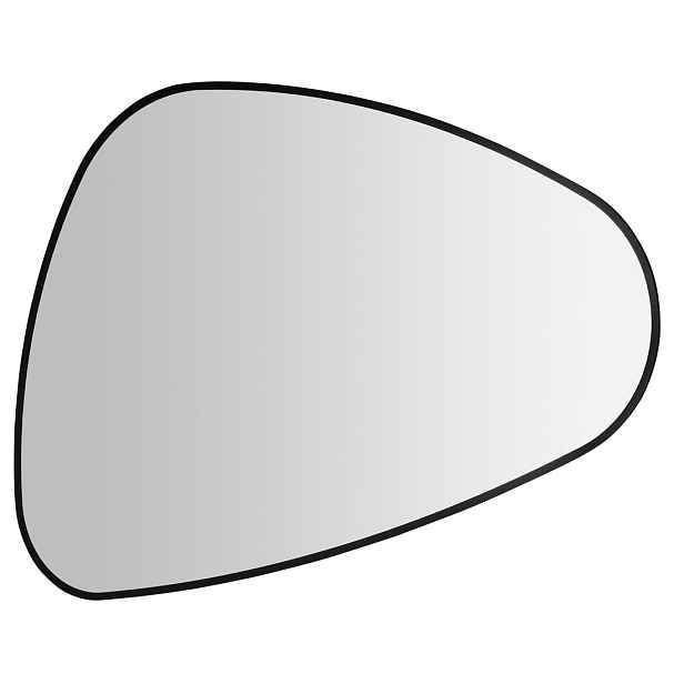 Sapho ELENA zrcadlo s LED podsvícením 20W, 68x96cm, černá mat