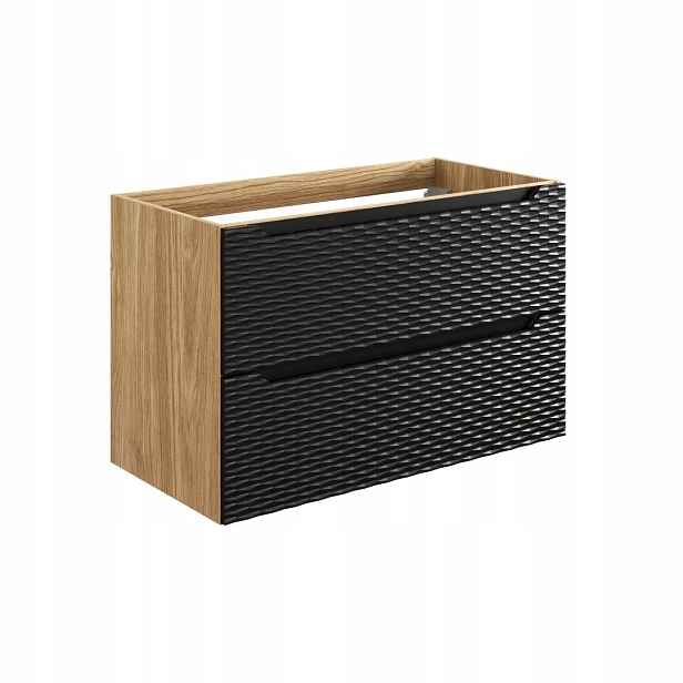 Szafka pod umywalkę 90cm 2 Szuflady Ocean Black