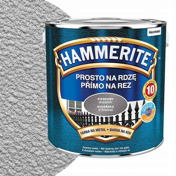 Hammerite Přímo na rez 2,5L Pískový Stříbrný