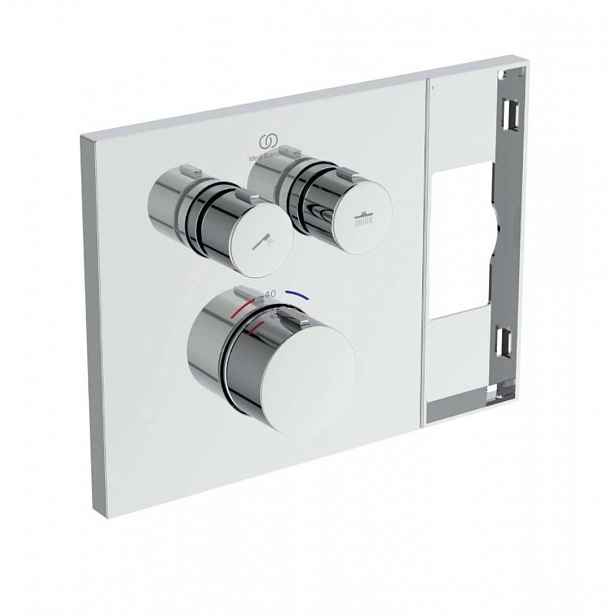Ideal Standard Ceratherm Navigo Solos - Termostatická baterie pod omítku, pro 2 spotřebiče, chrom A7894AA