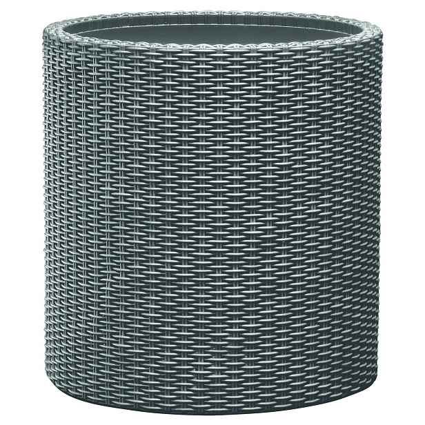 Keter Obal na květináč Cylinder Planter S šedá, 7 l, 28 x 28 x 28,3 cm