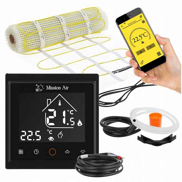 Set podlahového vytápění podlahy vyhřívací podložka MA-160W/m² 3m² WiFi