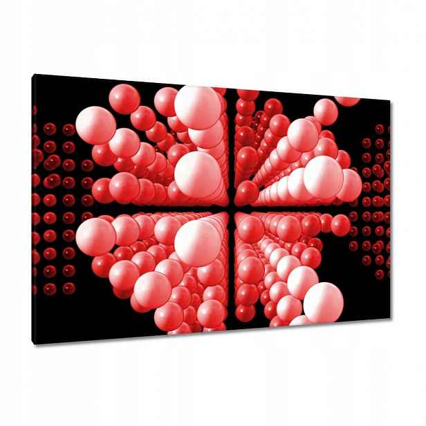 Obrazy 120x80 Červené kuličky Matrix